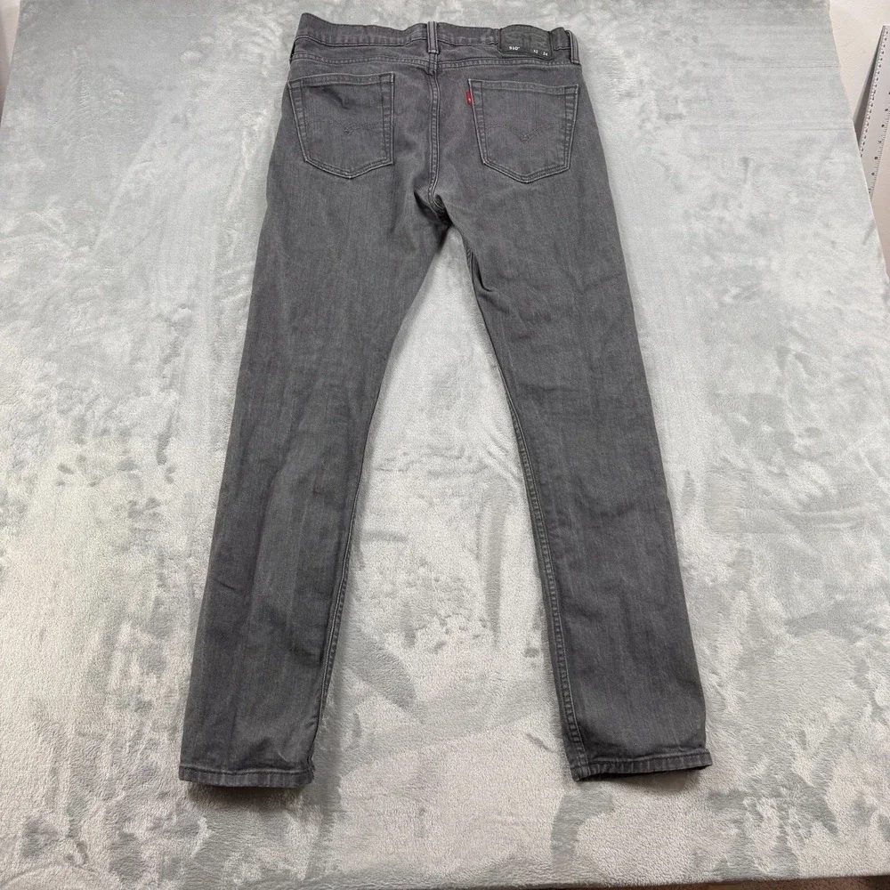 Levi's 510 Jeans Men's 32x34 Gray‎ Skinny Fit Denim Stretch Pants